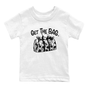 4s Fear shirts to match jordans Get The Bag sneaker match tees Air Jordan 4 Retro Fear match shoes to clothes SNRT Sneaker Tees Youth Baby White 2 tee