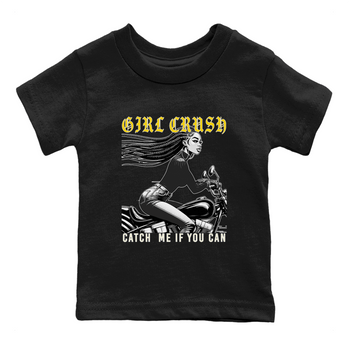 4s Vivid Sulfur shirt to match jordans Girl Crash sneaker tees AJ4 Vivid Sulfur Streetwear Brand SNRT Sneaker Tees baby toddler Black 2 cotton Shirt