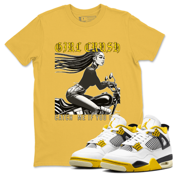 4s Vivid Sulfur shirt to match jordans Girl Crash sneaker tees AJ4 Vivid Sulfur Streetwear Brand SNRT Sneaker Tees unisex cotton Daisy 1 crew neck shirt