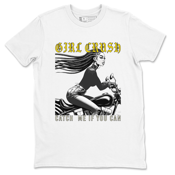 4s Vivid Sulfur shirt to match jordans Girl Crash sneaker tees AJ4 Vivid Sulfur Streetwear Brand SNRT Sneaker Tees unisex cotton White 2 crew neck shirt