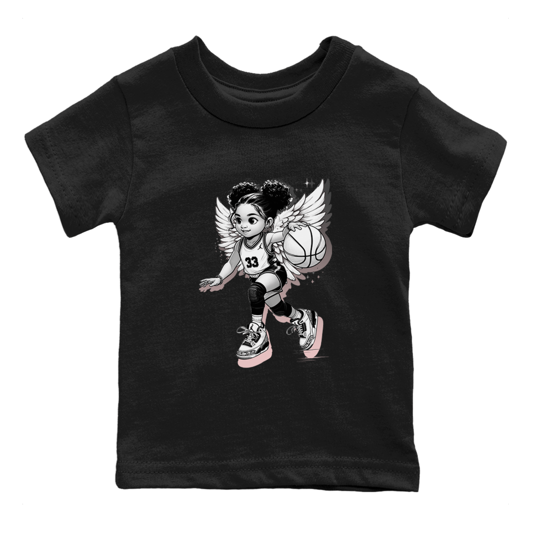 Air Jordan 3 Vintage Floral shirt to match jordans Girl Power Angel sneaker tees Air Jordan 3 GS Vintage Floral SNRT sneaker release tees baby toddler Black 2 cotton Shirt