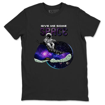 Foams One Galaxy shirts to match jordans Give Me Some Space best t shirts to wear with jordans Air Foamposite One Galaxy match shoes to clothes SNRT Sneaker Tees unisex cotton Black 2 shirts