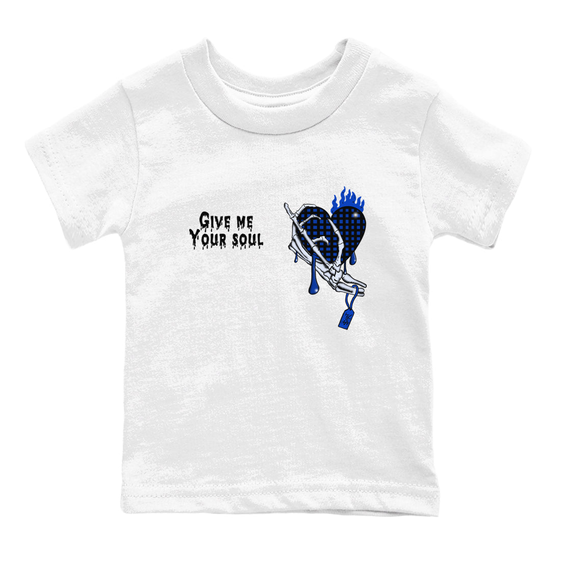 Air Foamposite One Royal shirts to match jordans Give Me Your Soul unique Halloween sneaker tee Air Foamposite One Royal SNRT Sneaker Release Tees Youth Baby White 2 crew neck shirts