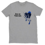 Air Foamposite One Royal shirts to match jordans Give Me Your Soul unique Halloween sneaker tee Air Foamposite One Royal SNRT Sneaker Release Tees unisex cotton Heather Grey 2 crew neck shirts