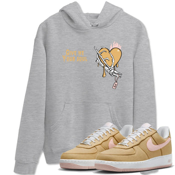 AF1 Linen shirts to match jordans Give Me Your Soul sneaker match tees Air Force 1 Linen match shoes to clothes SNRT Sneaker Tees unisex cotton Heather Grey 1 shirts