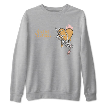 AF1 Linen shirts to match jordans Give Me Your Soul sneaker match tees Air Force 1 Linen match shoes to clothes SNRT Sneaker Tees unisex cotton Heather Grey 2 shirts