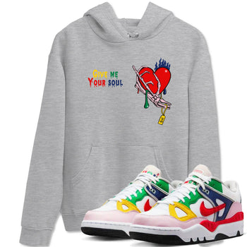 AF 3 Nigo shirtsto match jordans Give Me Your Soul sneaker match tees Air Force 3 Low x Nigo Blue Void and Tour Yellow match shoes to clothes SNRT Sneaker Tees unisex cotton Heather Grey 1 shirts
