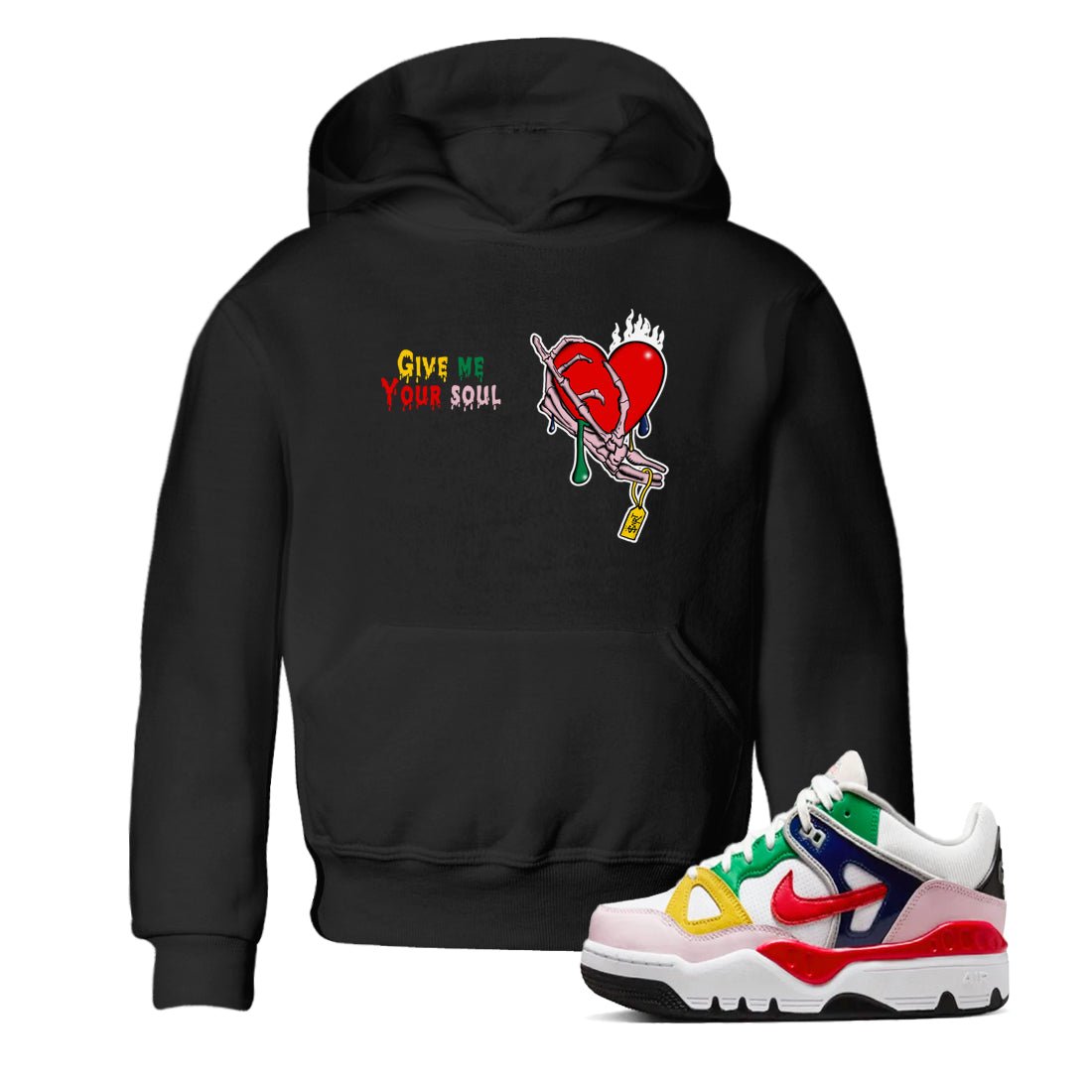 AF 3 Nigo shirtsto match jordans Give Me Your Soul sneaker match tees Air Force 3 Low x Nigo Blue Void and Tour Yellow match shoes to clothes SNRT Sneaker Tees Youth Baby Black 1 tee