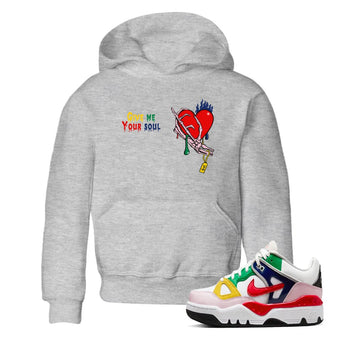 AF 3 Nigo shirtsto match jordans Give Me Your Soul sneaker match tees Air Force 3 Low x Nigo Blue Void and Tour Yellow match shoes to clothes SNRT Sneaker Tees Youth Baby Heather Grey 1 tee