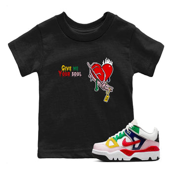 AF 3 Nigo shirtsto match jordans Give Me Your Soul sneaker match tees Air Force 3 Low x Nigo Blue Void and Tour Yellow match shoes to clothes SNRT Sneaker Tees Youth Baby Black 1 tee