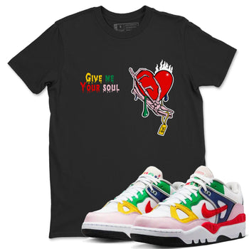 AF 3 Nigo shirtsto match jordans Give Me Your Soul sneaker match tees Air Force 3 Low x Nigo Blue Void and Tour Yellow match shoes to clothes SNRT Sneaker Tees unisex cotton Black 1 shirts