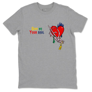AF 3 Nigo shirtsto match jordans Give Me Your Soul sneaker match tees Air Force 3 Low x Nigo Blue Void and Tour Yellow match shoes to clothes SNRT Sneaker Tees unisex cotton Heather Grey 2 shirts