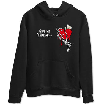 1s Black Toe Reimagined shirts to match jordans Give Me Your Soul unique Halloween sneaker tee Air Jordan 1 Black Toe Reimagined SNRT Sneaker Release Tees unisex cotton Black 2 crew neck shirts