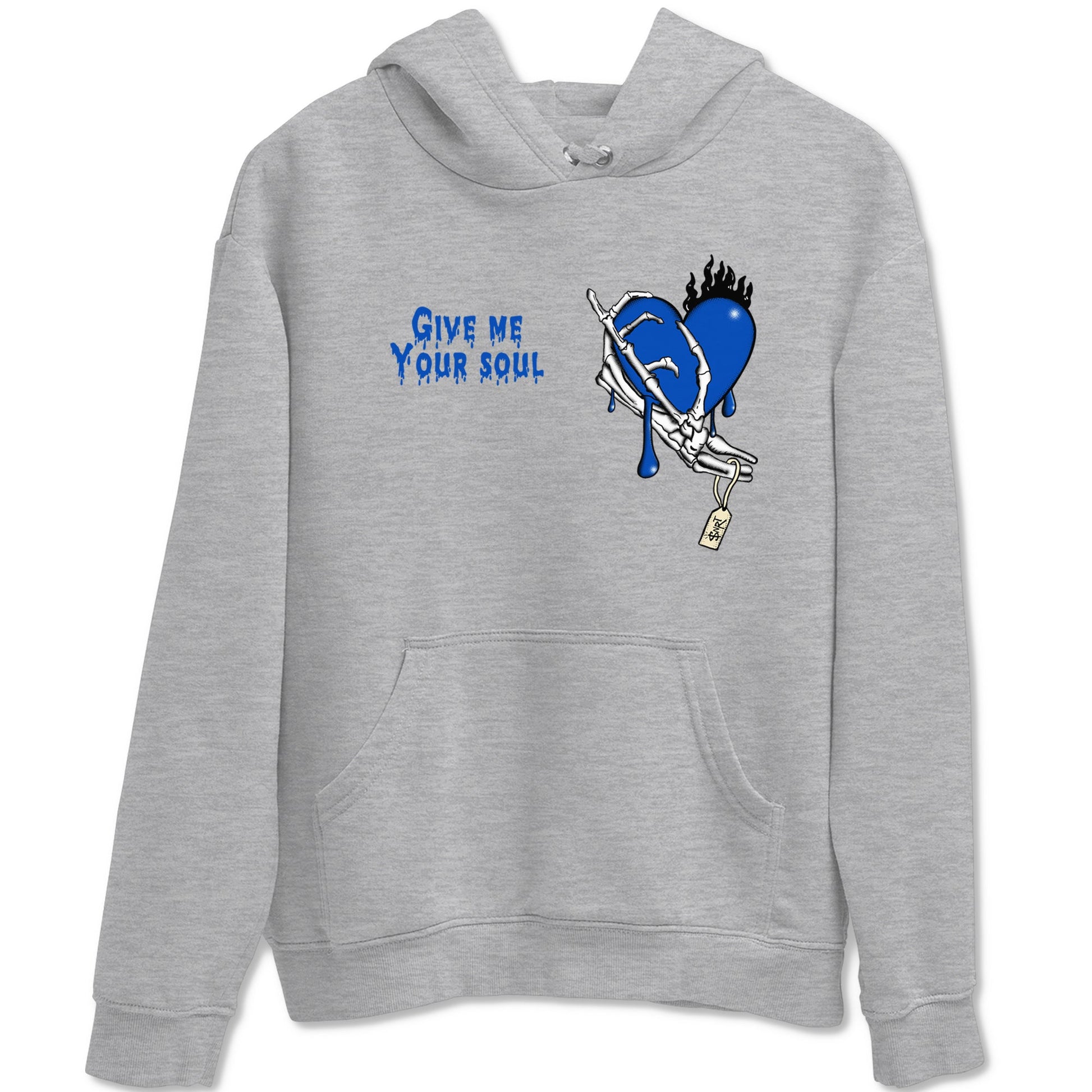 1s Game Royal shirts to match jordans Give Me Your Soul sneaker match tees Air Jordan 1 Retro Low OG Game Royal match shoes to clothes SNRT Sneaker Tees unisex cotton Heather Grey 2 shirts