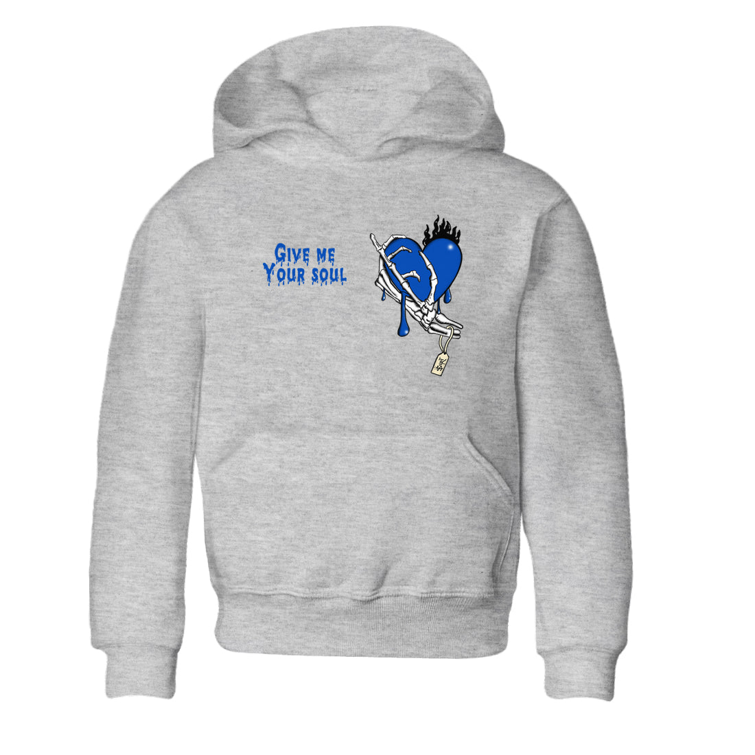 1s Game Royal shirts to match jordans Give Me Your Soul sneaker match tees Air Jordan 1 Retro Low OG Game Royal match shoes to clothes SNRT Sneaker Tees Youth Baby Heather Grey 2 tee