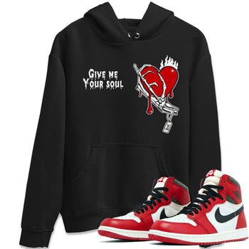 1s Lost & Found shirts to match jordans Give Me Your Soul unique Halloween sneaker tee Air Jordan 1 Lost & Found SNRT Sneaker Release Tees unisex cotton Black 1 crew neck shirts