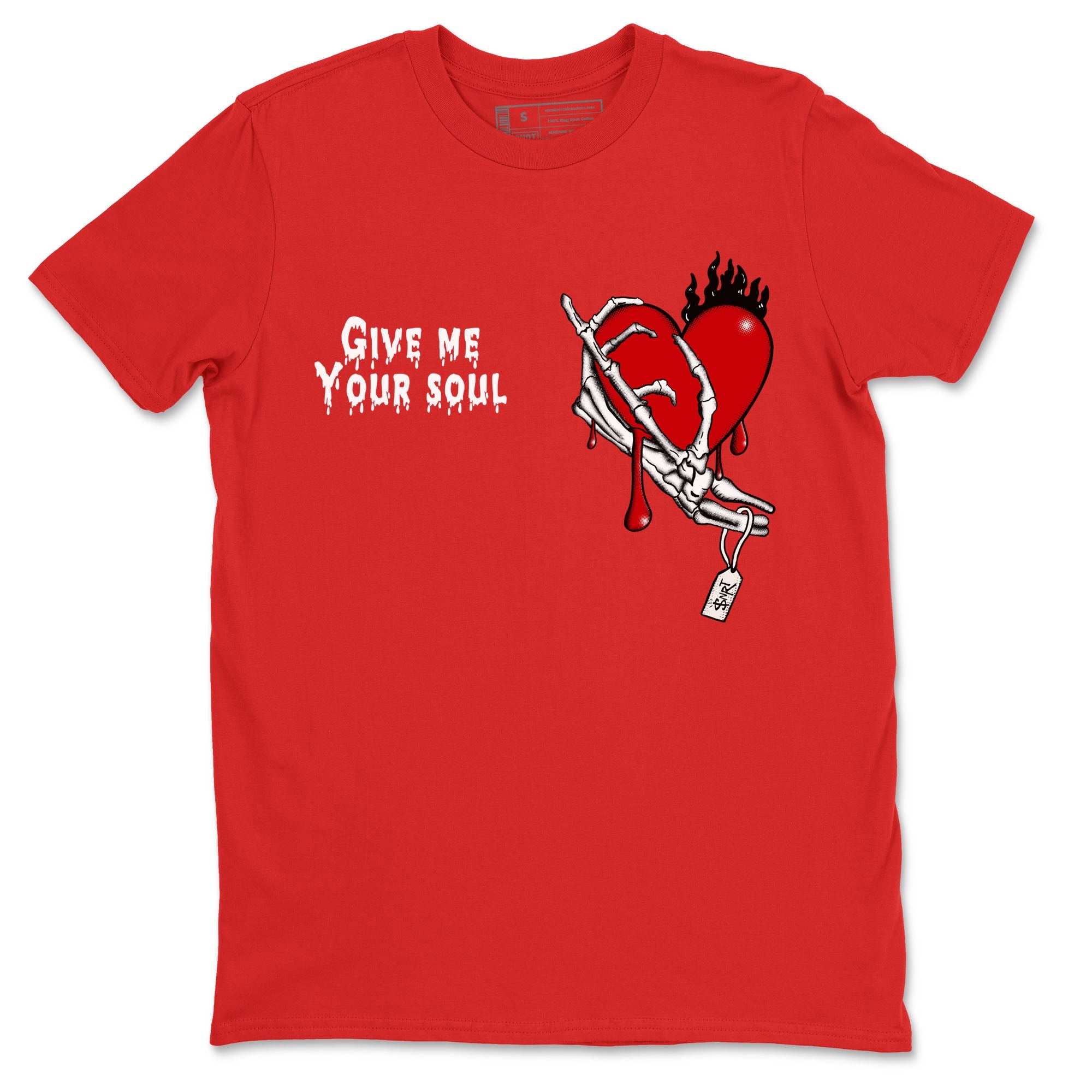 1s Lost & Found shirts to match jordans Give Me Your Soul unique Halloween sneaker tee Air Jordan 1 Lost & Found SNRT Sneaker Release Tees unisex cotton Red 2 crew neck shirts