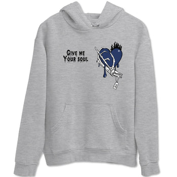 1s Midnight Navy shirts to match jordans Give Me Your Soul unique Halloween sneaker tee Air Jordan 1 Midnight Navy match shoes to clothes SNRT Sneaker Tees unisex cotton Heather Grey 2 shirts