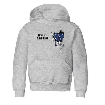 1s Midnight Navy shirts to match jordans Give Me Your Soul unique Halloween sneaker tee Air Jordan 1 Midnight Navy match shoes to clothes SNRT Sneaker Tees Youth Baby Heather Grey 2 tee