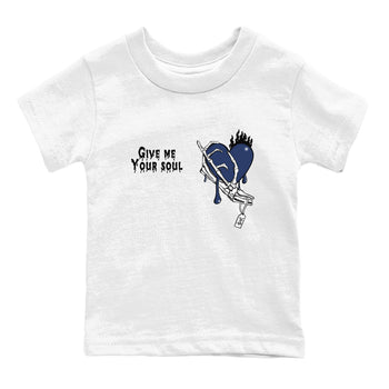 1s Midnight Navy shirts to match jordans Give Me Your Soul unique Halloween sneaker tee Air Jordan 1 Midnight Navy match shoes to clothes SNRT Sneaker Tees Youth Baby White 2 tee
