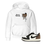 1s Mocha shirts to match jordans Give Me Your Soul unique Halloween sneaker tee Air Jordan 1 Mocha SNRT Sneaker Release Tees Youth Baby White 1 crew neck shirts