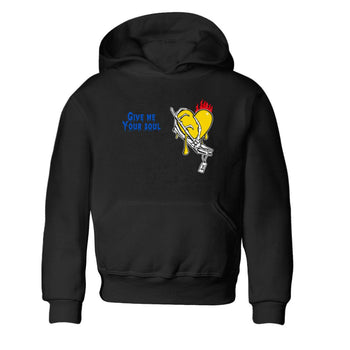 1s Travis Scott Canary shirts to match jordans Give Me Your Soul unique Halloween sneaker tee Air Jordan 1 Travis Scott Canary SNRT Sneaker Release Tees Youth Baby Black 2 crew neck shirts