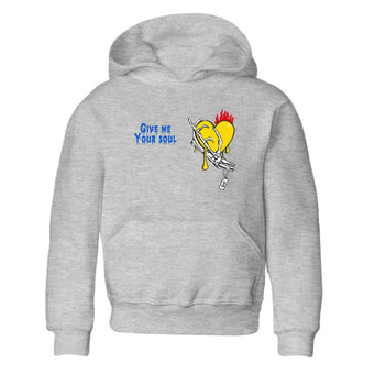 1s Travis Scott Canary shirts to match jordans Give Me Your Soul unique Halloween sneaker tee Air Jordan 1 Travis Scott Canary SNRT Sneaker Release Tees Youth Baby Heather Grey 2 crew neck shirts