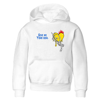 1s Travis Scott Canary shirts to match jordans Give Me Your Soul unique Halloween sneaker tee Air Jordan 1 Travis Scott Canary SNRT Sneaker Release Tees Youth Baby White 2 crew neck shirts