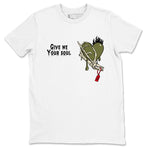 1s Travis Scott Medium Olive shirts to match jordans Give Me Your Soul unique Halloween sneaker tee Air Jordan 1 Travis Scott Medium Olive SNRT Sneaker Release Tees unisex cotton White 2 crew neck shirts