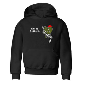 1s Travis Scott Olive shirts to match jordans Give Me Your Soul unique Halloween sneaker tee Air Jordan 1 Travis Scott Olive SNRT Sneaker Release Tees Youth Baby Black 2 crew neck shirts