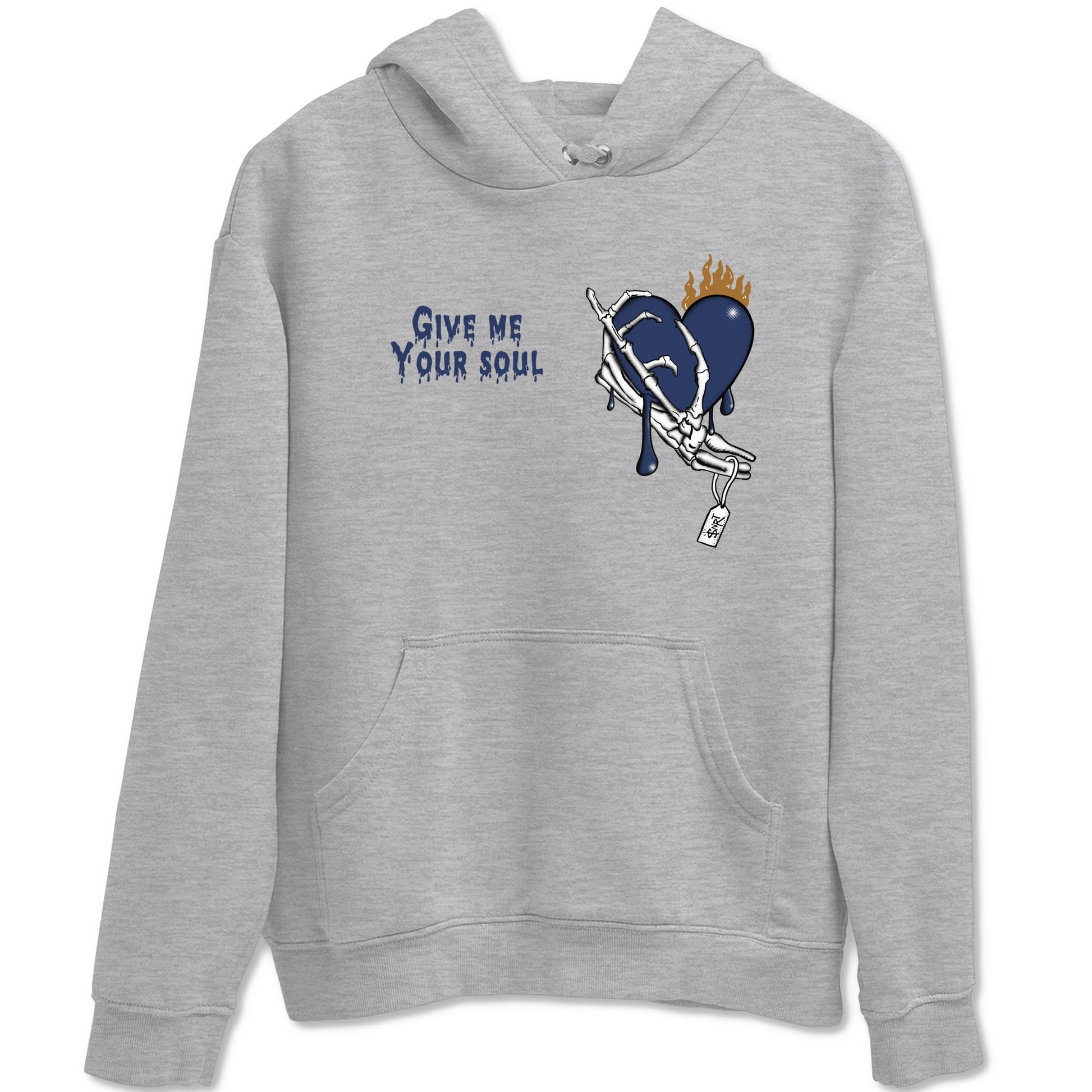 13s Midnight Navy shirts to match jordans Give Me Your Soul unique Halloween sneaker tee Air Jordan 13 Midnight Navy SNRT Sneaker Release Tees unisex cotton Heather Grey 2 crew neck shirts