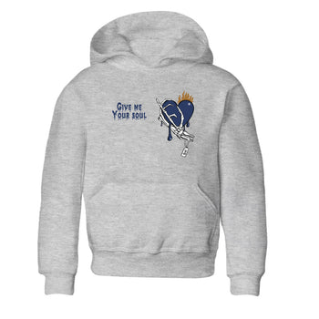 13s Midnight Navy shirts to match jordans Give Me Your Soul unique Halloween sneaker tee Air Jordan 13 Midnight Navy SNRT Sneaker Release Tees Youth Baby Heather Grey 2 crew neck shirts