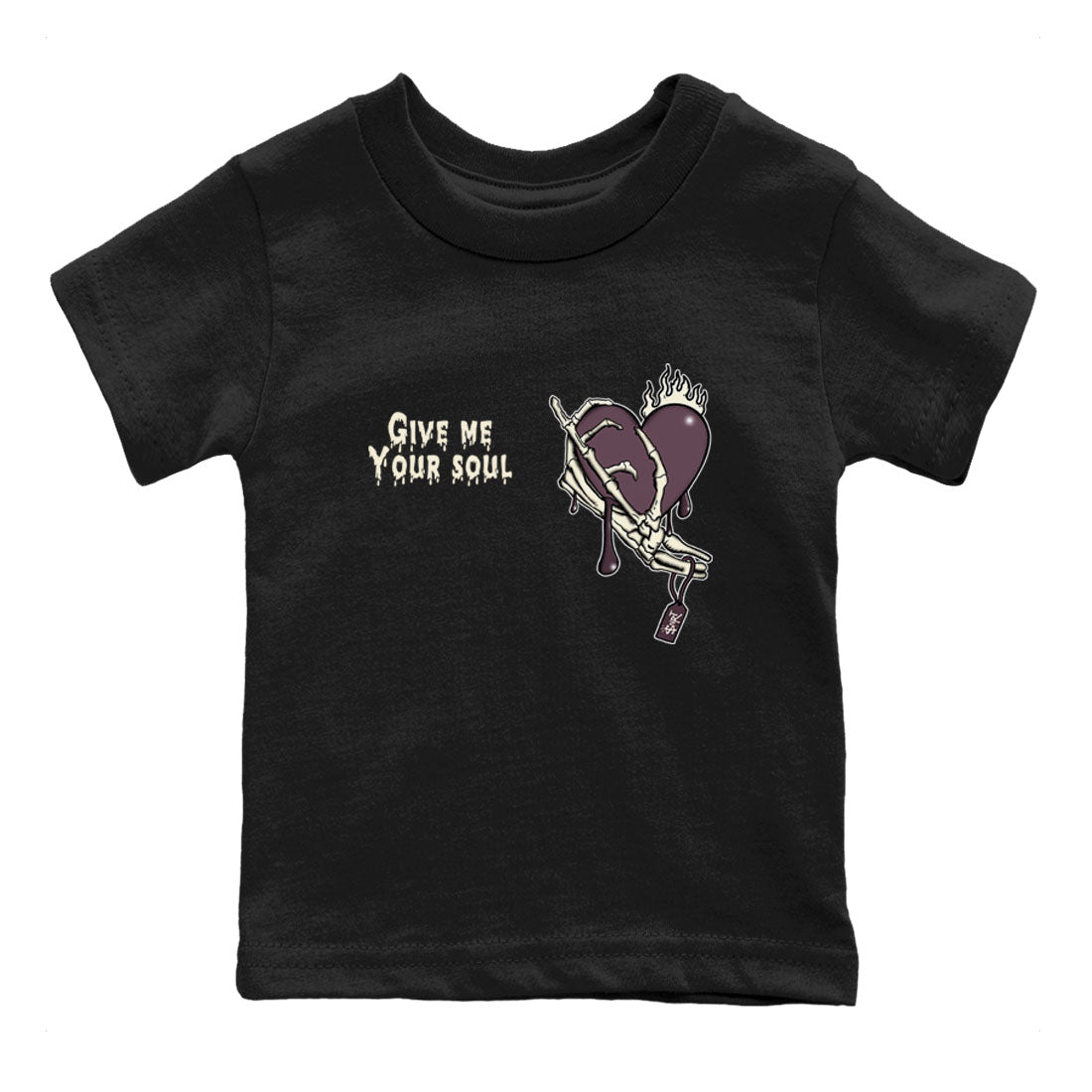 3s A Ma Maniere x Black shirts to match jordans Give Me Your Soul unique Halloween sneaker tee Air Jordan 3 A Ma Maniere x Black SNRT Sneaker Release Tees Youth Baby Black 2 crew neck shirts