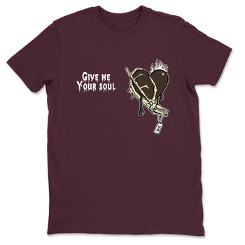 3s A Ma Maniere x Burgundy Crush shirts to match jordans Give Me Your Soul unique Halloween sneaker tee Air Jordan 3 A Ma Maniere x Burgundy Crush SNRT Sneaker Release Tees unisex cotton Maroon 2 crew neck shirts