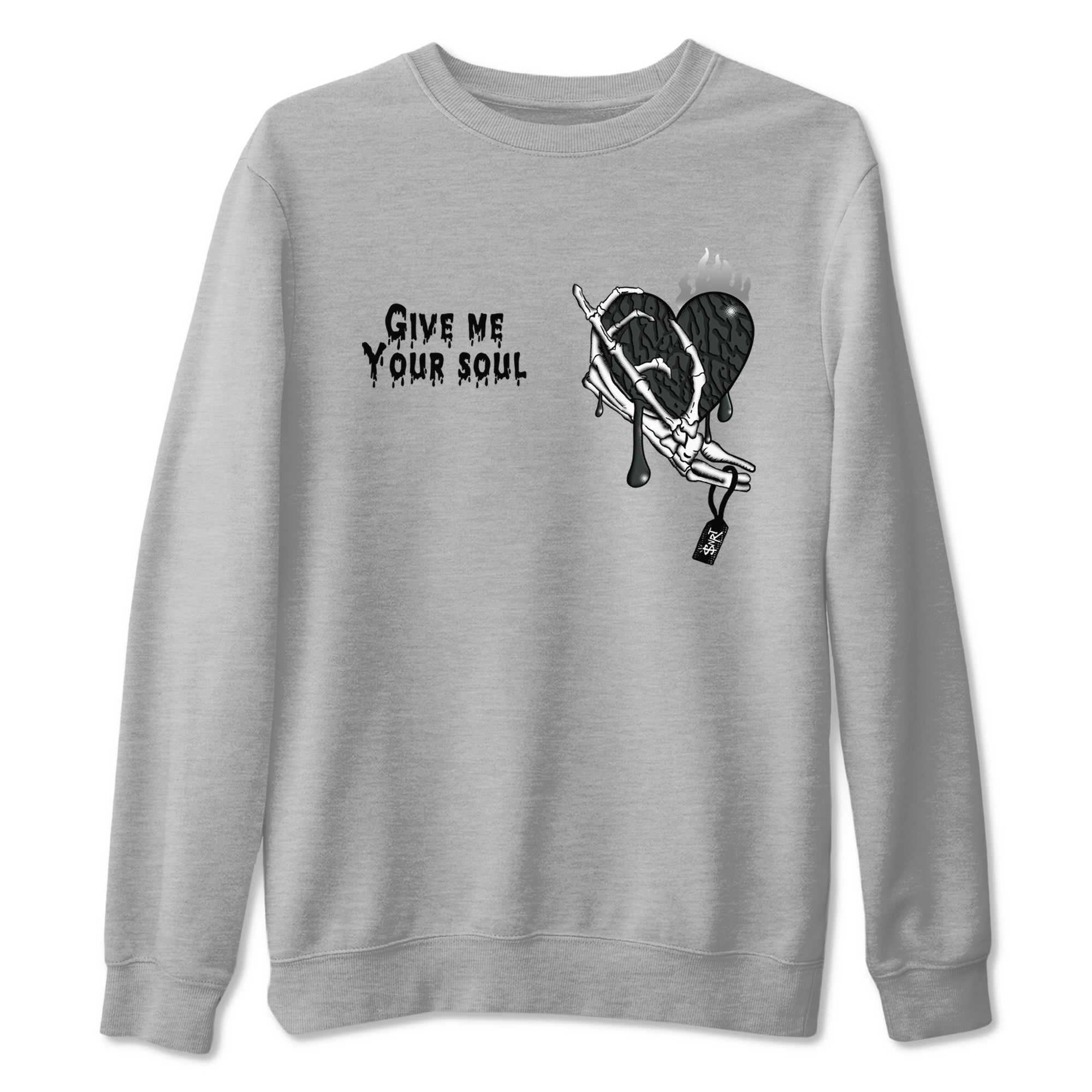Air Jordan 3 Black Cat shirts to match jordans Give Me Your Soul sneaker match tees Jordan 3 Retro Black Cat best t shirts to wear with jordans SNRT Sneaker Tees unisex cotton Heather Grey 2 shirts