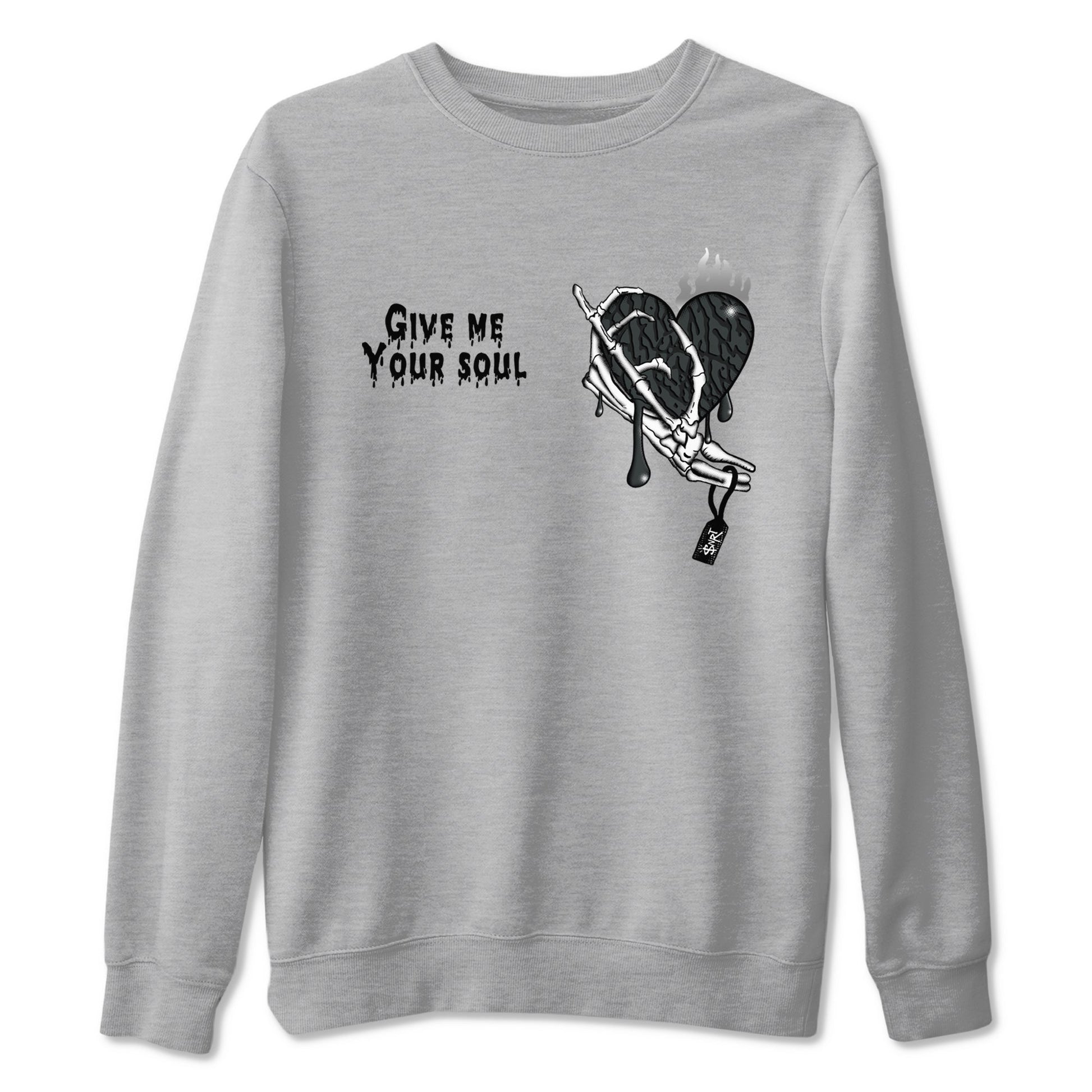 Air Jordan 3 Black Cat shirts to match jordans Give Me Your Soul sneaker match tees Jordan 3 Retro Black Cat best t shirts to wear with jordans SNRT Sneaker Tees unisex cotton Heather Grey 2 shirts