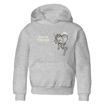 3s Sail and Cement Grey shirts to match jordans Give Me Your Soul sneaker match tees Air Jordan 3 Retro Sail and Cement Grey match shoes to clothes SNRT Sneaker Tees Youth Baby Heather Grey 2 tee