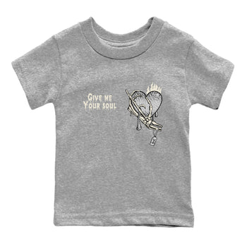 3s Sail and Cement Grey shirts to match jordans Give Me Your Soul sneaker match tees Air Jordan 3 Retro Sail and Cement Grey match shoes to clothes SNRT Sneaker Tees Youth Baby Heather Grey 2 tee