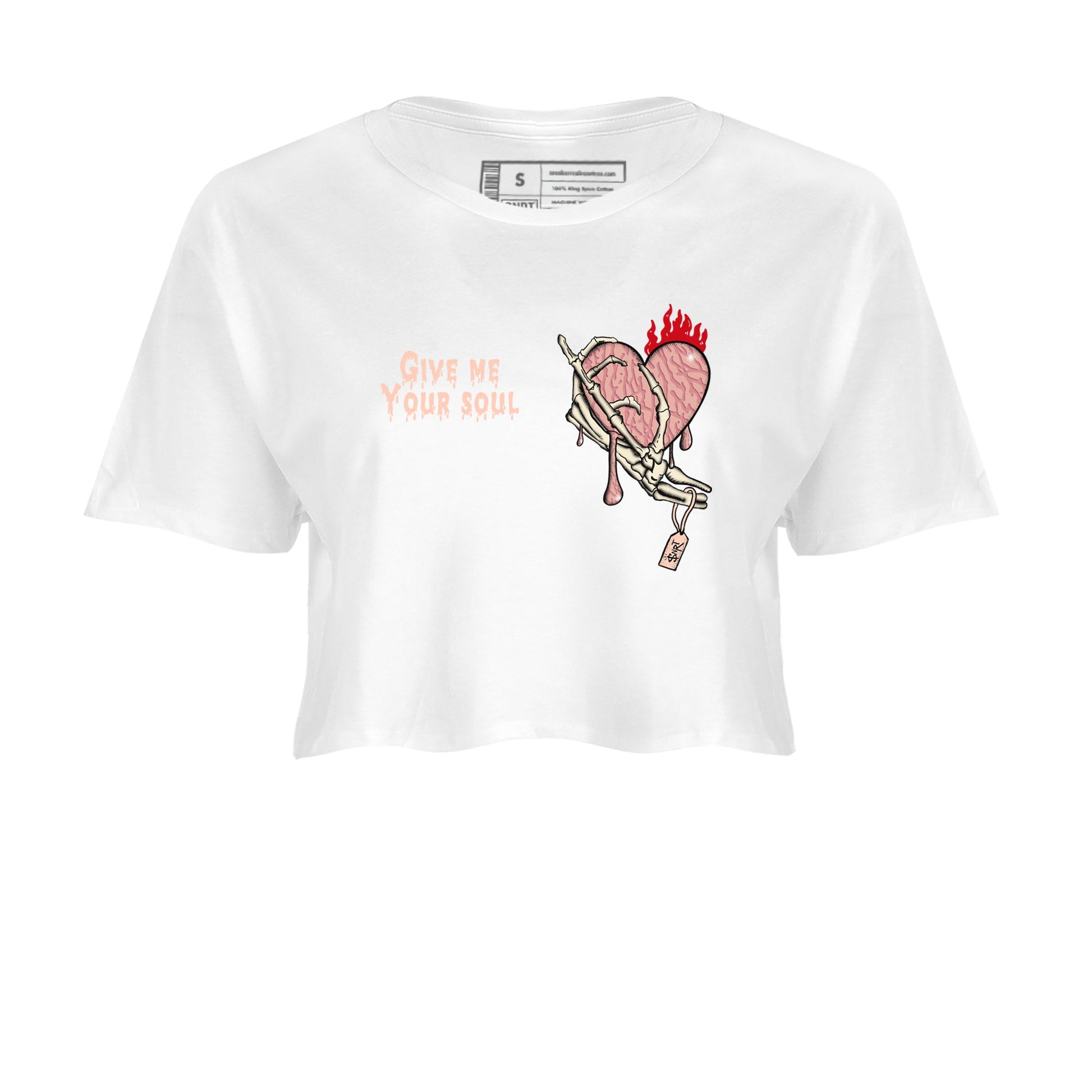 3s Valentines Day shirts to match jordans Give Me Your Soul best t shirts to wear with jordans Air Jordan 3 Valentines Day match shoes to clothes SNRT Sneaker Tees unisex cotton White 2 crop tee