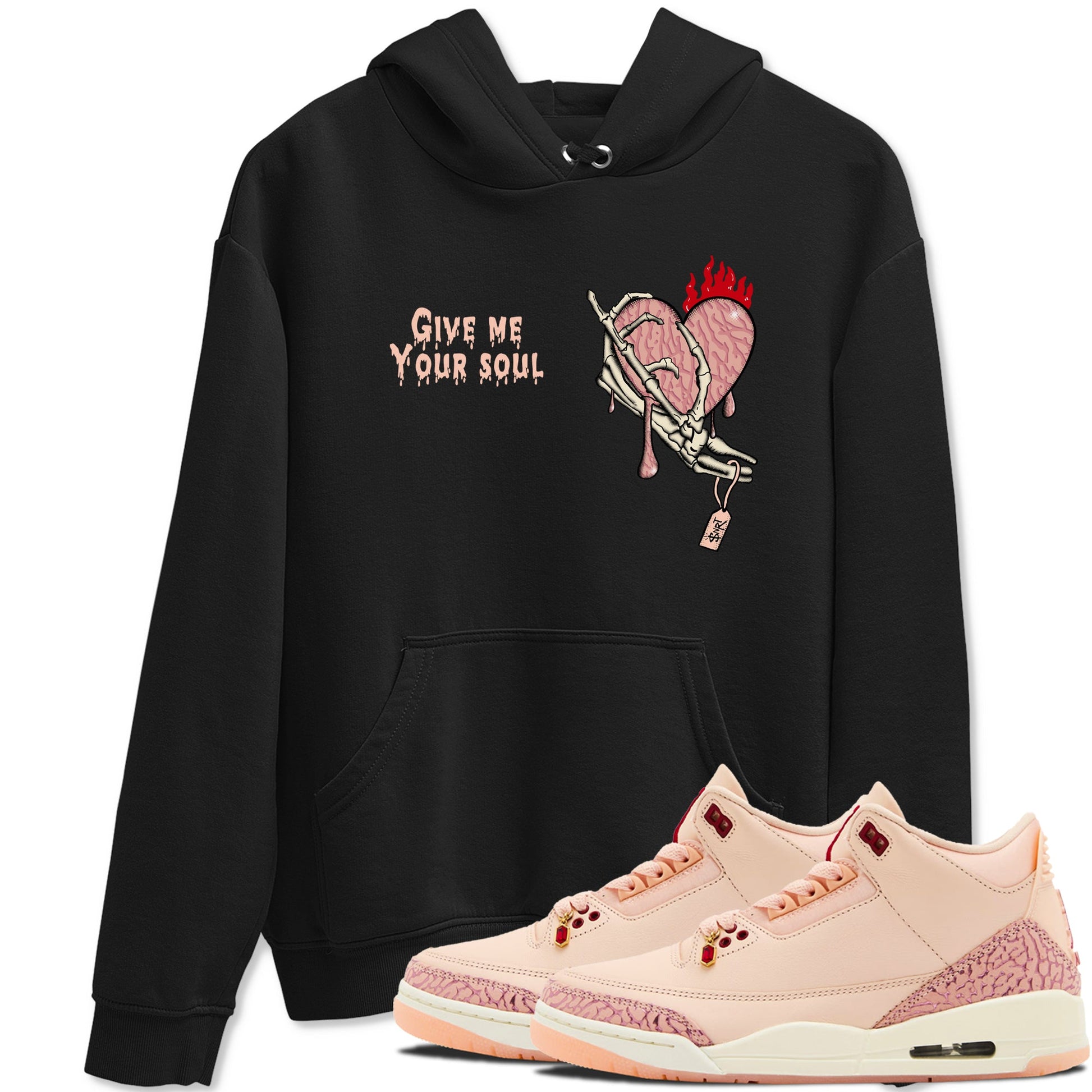 3s Valentines Day shirts to match jordans Give Me Your Soul best t shirts to wear with jordans Air Jordan 3 Valentines Day match shoes to clothes SNRT Sneaker Tees unisex cotton Black 1 shirts