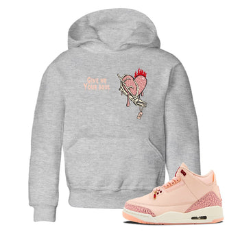 3s Valentines Day shirts to match jordans Give Me Your Soul best t shirts to wear with jordans Air Jordan 3 Valentines Day match shoes to clothes SNRT Sneaker Tees Youth Baby Heather Grey 1 tee
