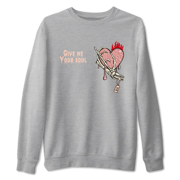 3s Valentines Day shirts to match jordans Give Me Your Soul best t shirts to wear with jordans Air Jordan 3 Valentines Day match shoes to clothes SNRT Sneaker Tees unisex cotton Heather Grey 2 shirts
