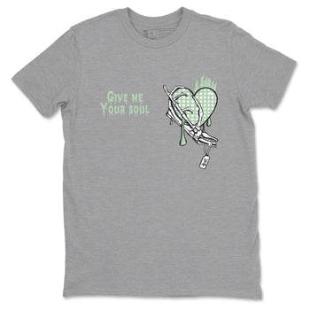 4s Abundance shirts to match jordans Give Me Your Soul sneaker match tees Air Jordan 4 Seafoam match shoes to clothes SNRT Sneaker Tees unisex cotton Heather Grey 2 shirts