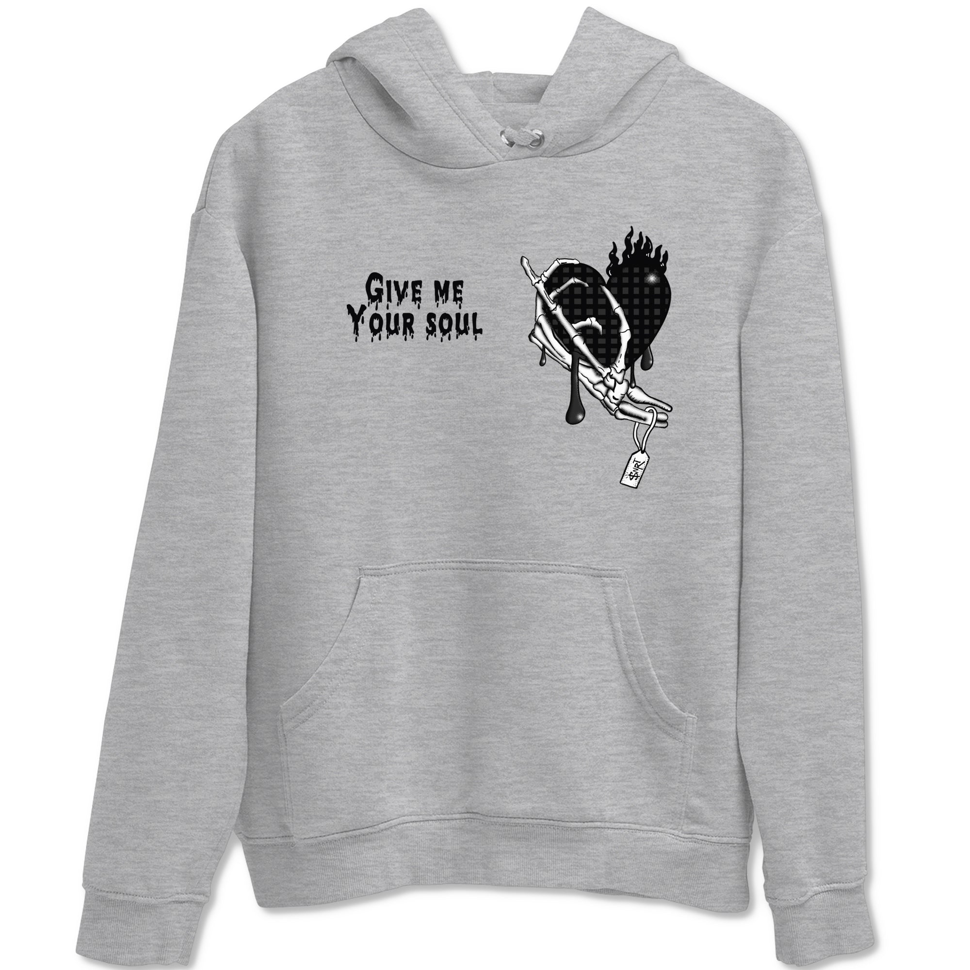 4s Black Cat shirts to match jordans Give Me Your Soul sneaker match tees Air Jordan 4 Black Cat match shoes to clothes SNRT Sneaker Tees unisex cotton Heather Grey 2 shirts