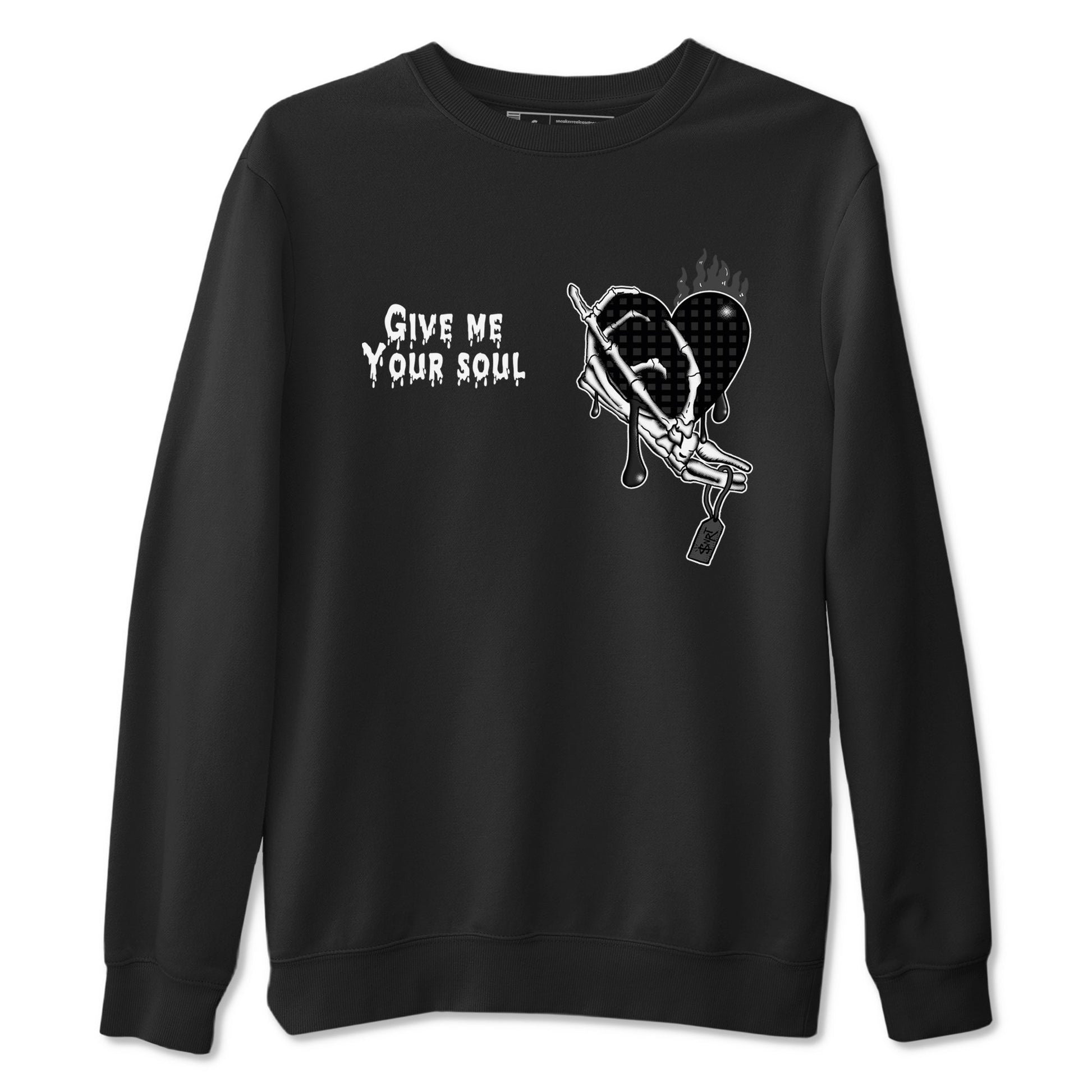 4s Black Cat shirts to match jordans Give Me Your Soul sneaker match tees Air Jordan 4 Black Cat match shoes to clothes SNRT Sneaker Tees unisex cotton Black 2 shirts