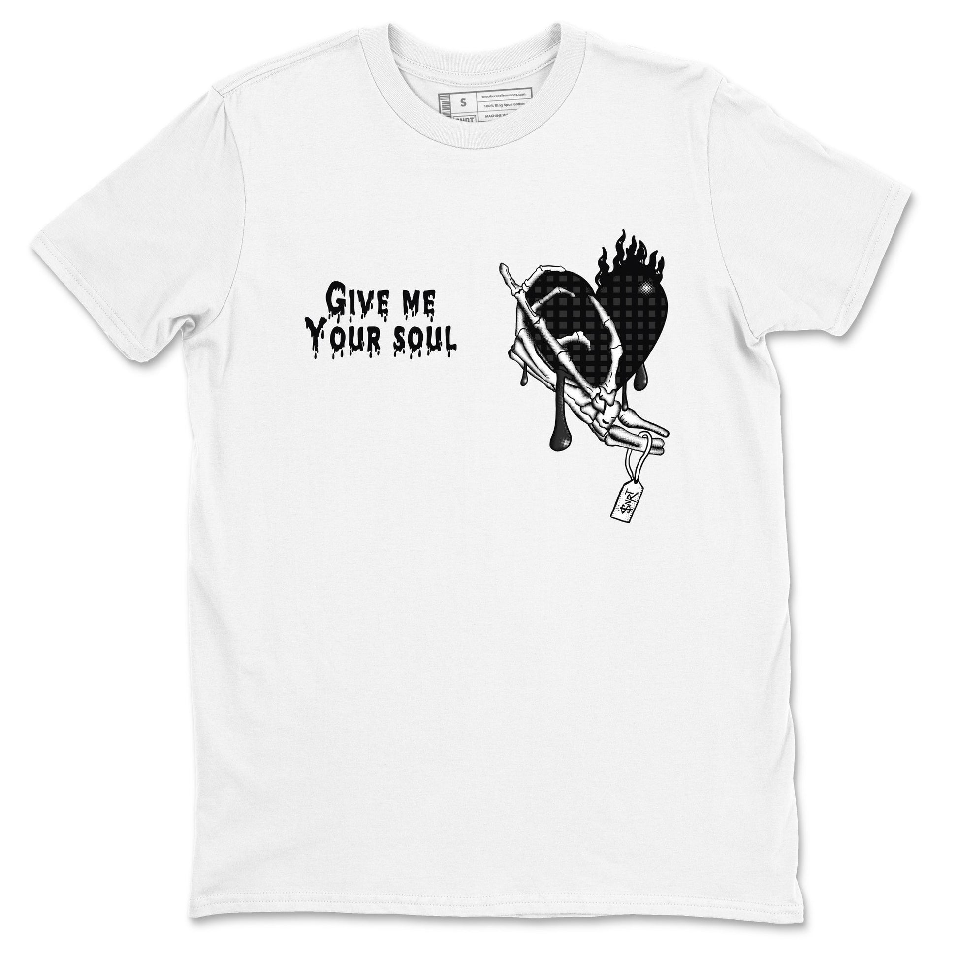 4s Black Cat shirts to match jordans Give Me Your Soul sneaker match tees Air Jordan 4 Black Cat match shoes to clothes SNRT Sneaker Tees unisex cotton White 2 shirts