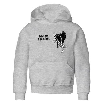 4s Fear shirts to match jordans Give Me Your Soul sneaker match tees Air Jordan 4 Retro Fear match shoes to clothes SNRT Sneaker Tees Youth Baby Heather Grey 2 tee