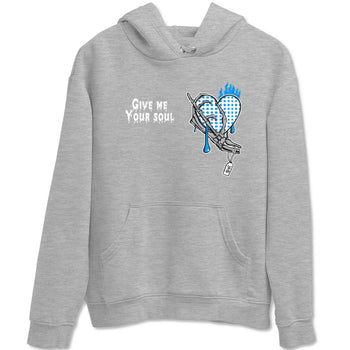4s Military Blue shirts to match jordans Give Me Your Soul unique Halloween sneaker tee Air Jordan 4 Military Blue SNRT Sneaker Release Tees unisex cotton Heather Grey 2 crew neck shirts