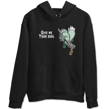 4s Pine Green shirts to match jordans Give Me Your Soul unique Halloween sneaker tee Air Jordan 4 Pine Green SNRT Sneaker Release Tees unisex cotton Black 2 crew neck shirts
