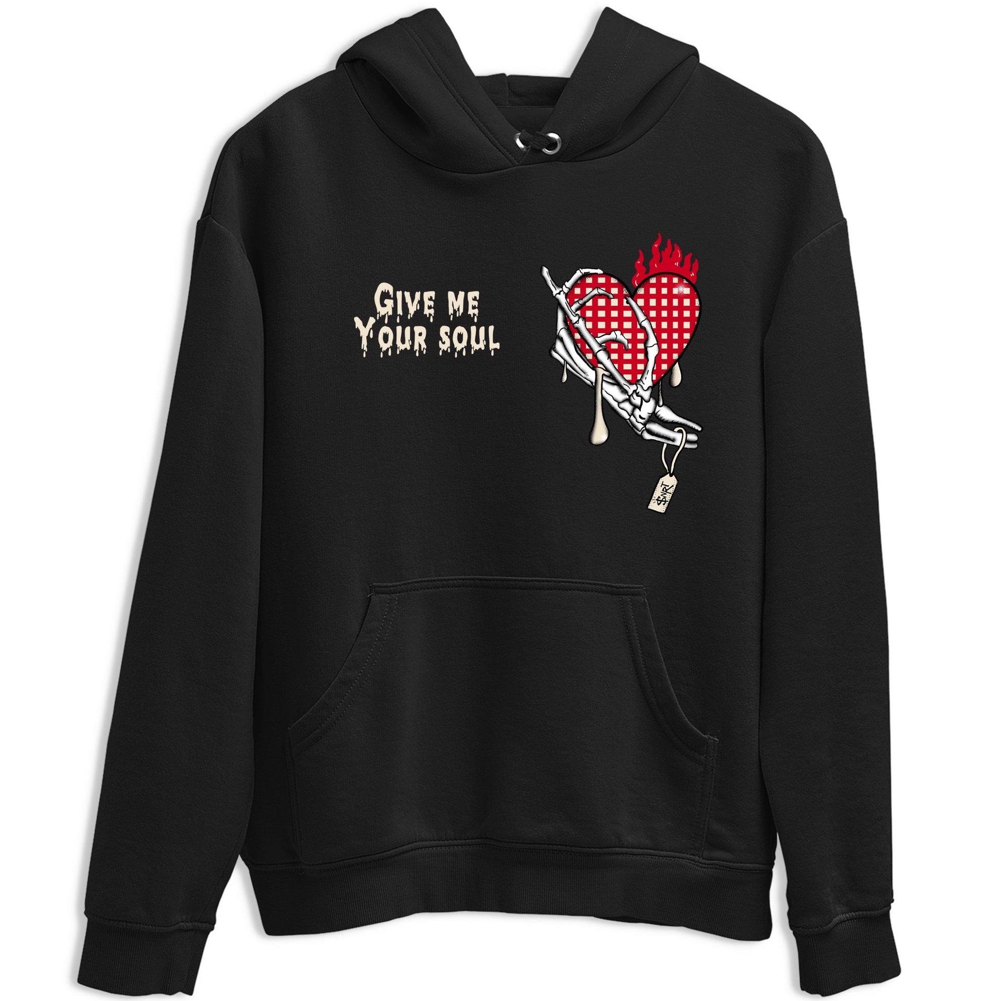 Perfect Valentine's Day Gifts graphic tee  – Graphic Tees To Match Air Jordan 4 Valentines Day – Give Me Your Soul Tee Black 2